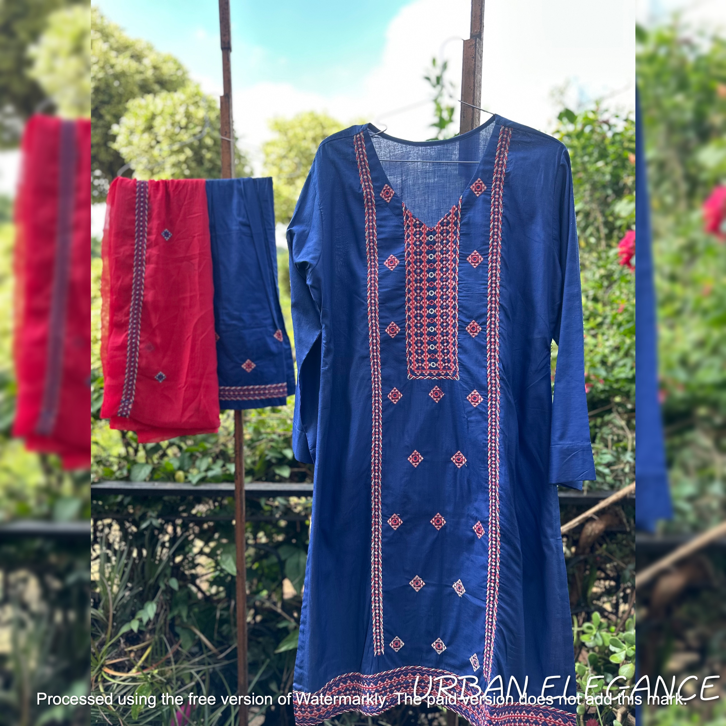 Aarzoo Embroidered 3-Piece Suit